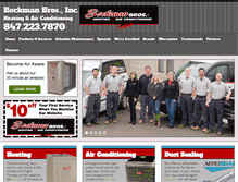 Tablet Screenshot of beckmanbrosinc.com